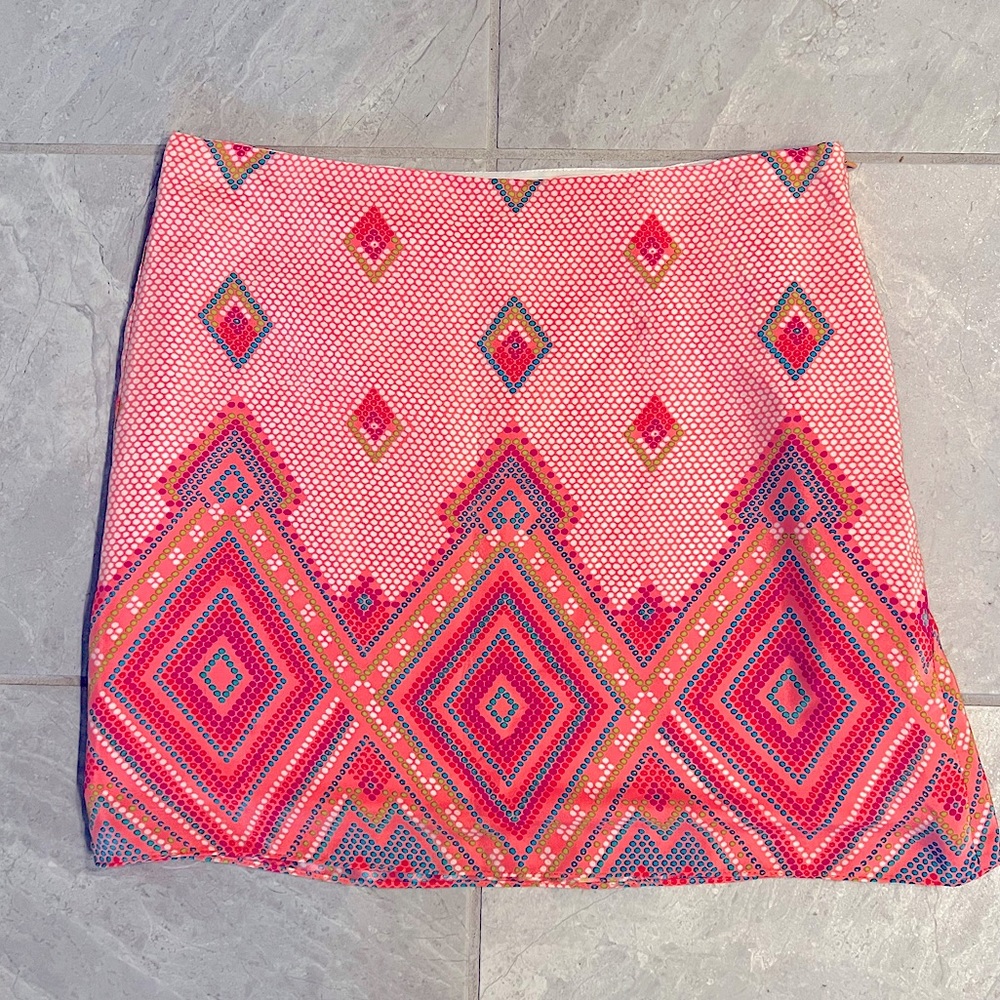 NWOT! Alice & Trixie 100% Silk Orange Mini Skirt - Small